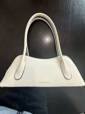 BCBGeneration Bone East West Structured Shoulder Bag Black Trim